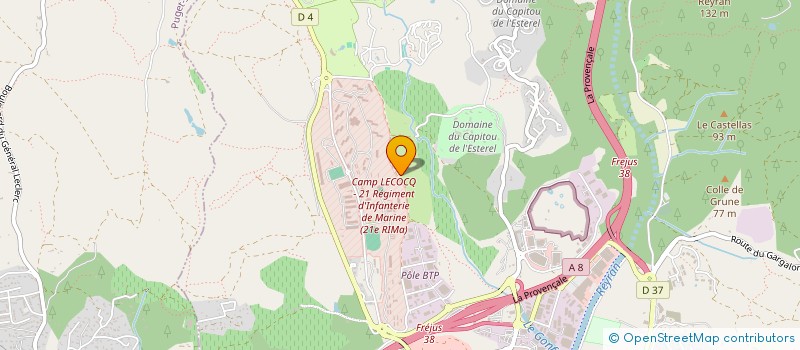 localisation de l'entreprise MONSIEUR GLIBERT GAGNAIRE à FREJUS