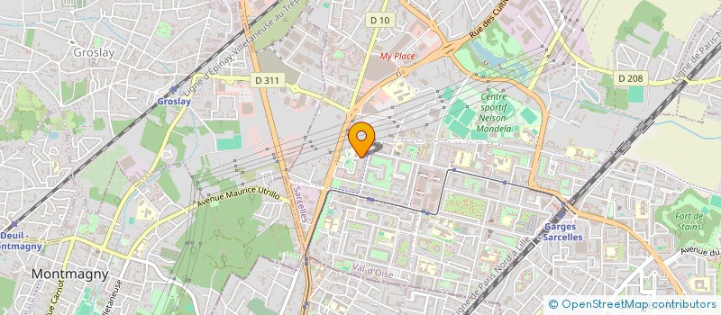 localisation de l'entreprise MONSIEUR GLIKPO ADJESSON  SARCELLES