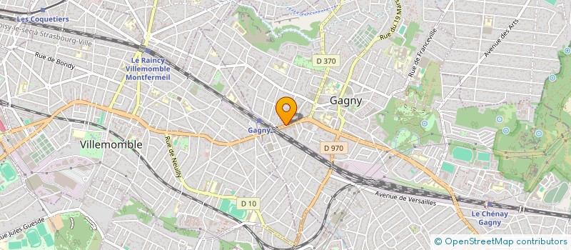 localisation de l'entreprise MONSIEUR GLODI HONORE M BU  GAGNY