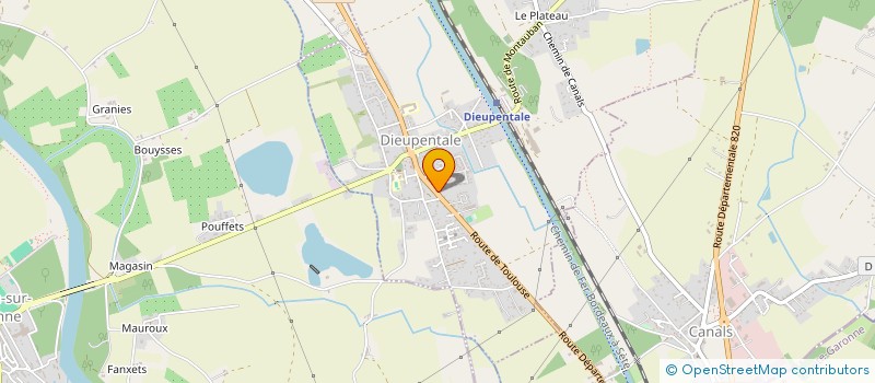 localisation de l'entreprise MONSIEUR GLOIRE BAZOLA  DIEUPENTALE