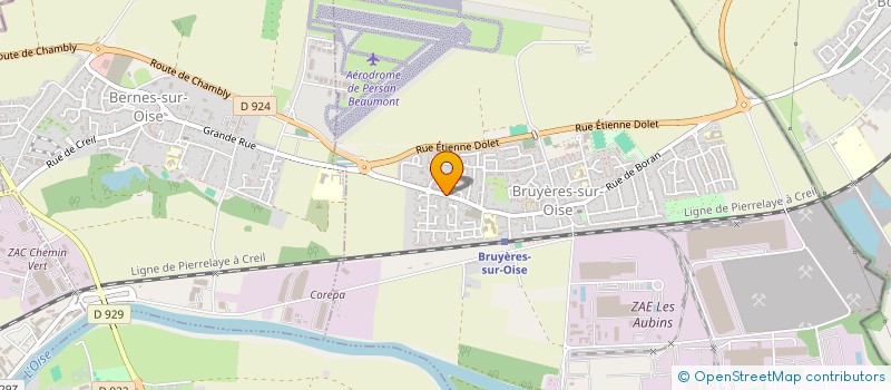 localisation de l'entreprise MONSIEUR GLOIRE KIHOUOKO  BRUYERES-SUR-OISE