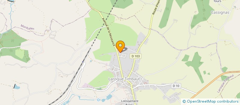 localisation de l'entreprise MONSIEUR GLYN DUNCAN  HAUTEFAGE LA TOUR