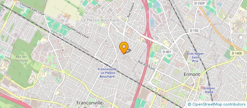 localisation de l'entreprise MONSIEUR GNADOU ZIE  FRANCONVILLE