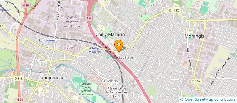 localisation de l'entreprise MONSIEUR GNAHORE GUEYE  CHILLY-MAZARIN