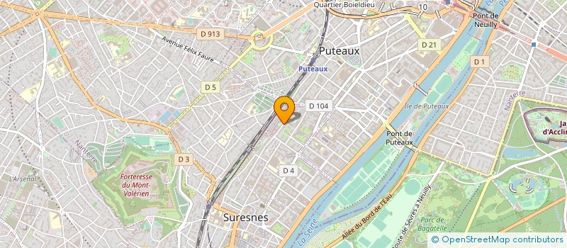 localisation de l'entreprise MONSIEUR GNAMIEN DJANGONE à SURESNES