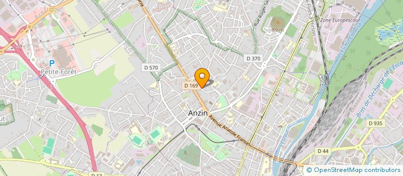 localisation de l'entreprise MONSIEUR GNENEWOKY OUATTARA  ANZIN