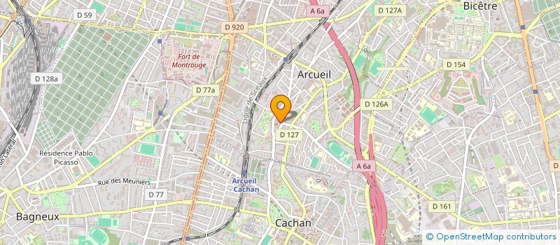 localisation de l'entreprise MONSIEUR GNIMA DRAME  ARCUEIL