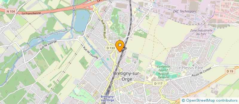 localisation de l'entreprise MONSIEUR GNINNINSIONNI SILUE à BRETIGNY-SUR-ORGE