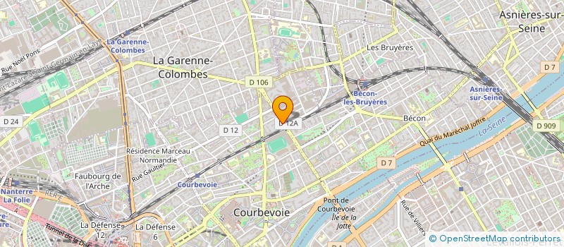 localisation de l'entreprise MONSIEUR GNOKO DJOPIA à COURBEVOIE
