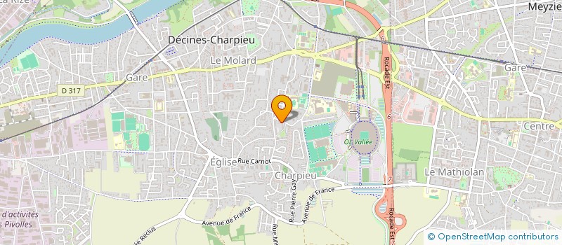 localisation de l'entreprise MONSIEUR GNOLEBA SERI  DECINES-CHARPIEU