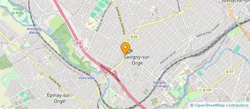 localisation de l'entreprise MONSIEUR GNONSIONKPON CYRILLE GUEYE à SAVIGNY-SUR-ORGE