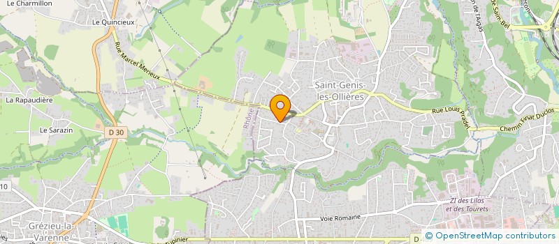 localisation de l'entreprise MONSIEUR GNUI OUANGA  SAINT-GENIS-LES-OLLIERES