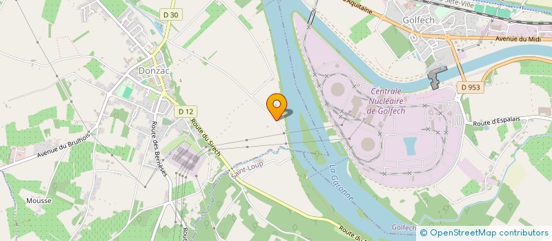 localisation de l'entreprise MONSIEUR GODEFRIDUS VOSSEN  DONZAC