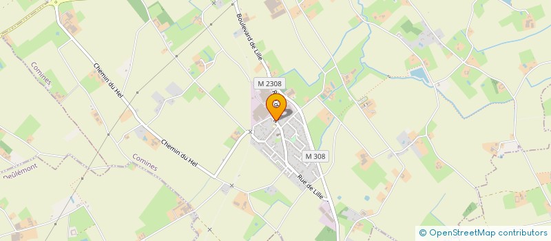 localisation de l'entreprise MONSIEUR GODEFROI BERNIER  COMINES