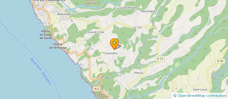 localisation de l'entreprise MONSIEUR GODEFROY DAVILLARS à VIEUX-HABITANTS