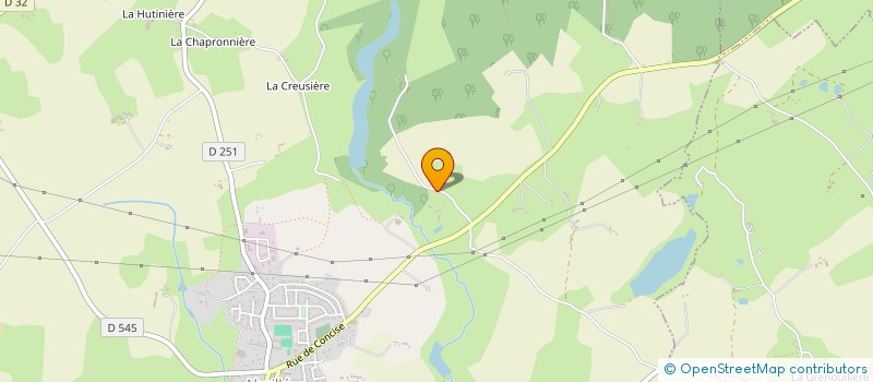 localisation de l'entreprise MONSIEUR GODEFROY DU CREST DE LORGERIE à AHUILLE