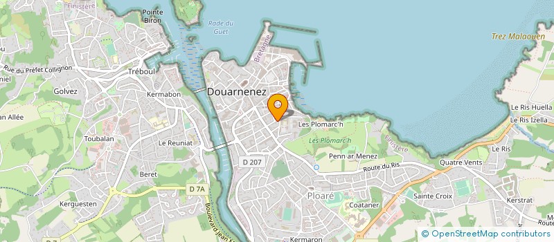 localisation de l'entreprise MONSIEUR GODEFROY DUBUISSON à DOUARNENEZ