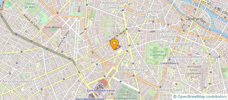 localisation de l'entreprise MONSIEUR GODEFROY HUBERT  PARIS