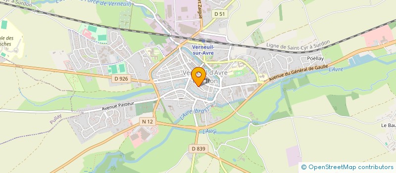 localisation de l'entreprise MONSIEUR GODEFROY LE PECHEUR  VERNEUIL D'AVRE ET D'ITON