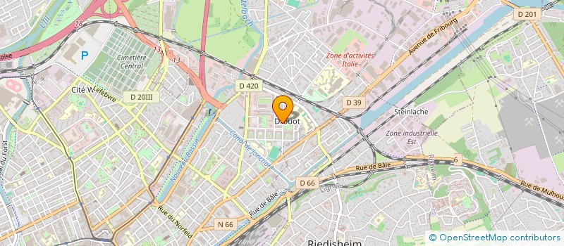 localisation de l'entreprise MONSIEUR GODLOVE TANDANKWA NDE  MULHOUSE