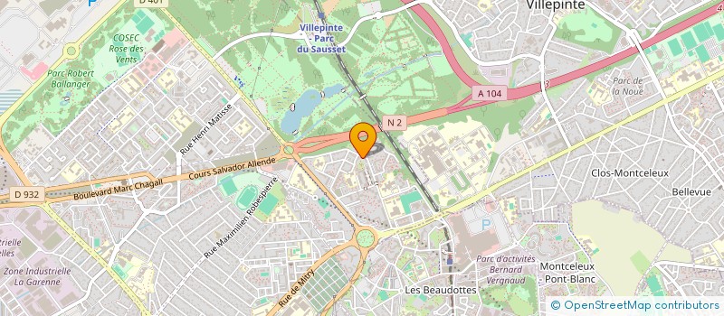 localisation de l'entreprise MONSIEUR GODWIN HOUNGBO à AULNAY-SOUS-BOIS