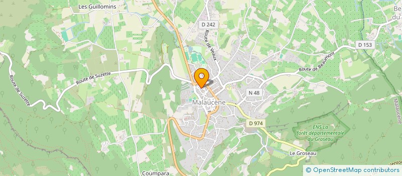 localisation de l'entreprise MONSIEUR GOENAEL LE MEUR  MALAUCENE