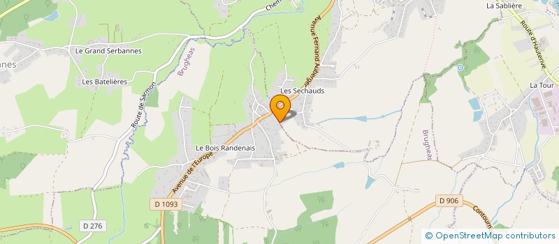 localisation de l'entreprise MONSIEUR GOKHAN SAHIN  BRUGHEAS