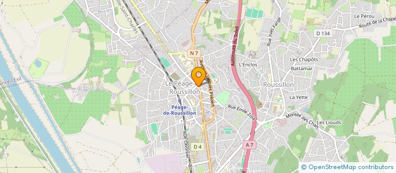 localisation de l'entreprise MONSIEUR GOKHAN TOPKAYA  LE PEAGE-DE-ROUSSILLON