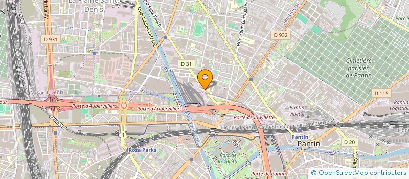 localisation de l'entreprise MONSIEUR GOLAM FARAJEE  AUBERVILLIERS