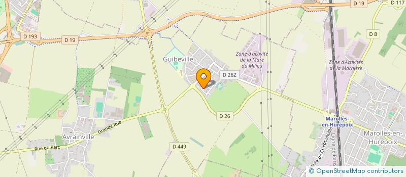 localisation de l'entreprise MONSIEUR GONCALO CRO ANDRADE  GUIBEVILLE