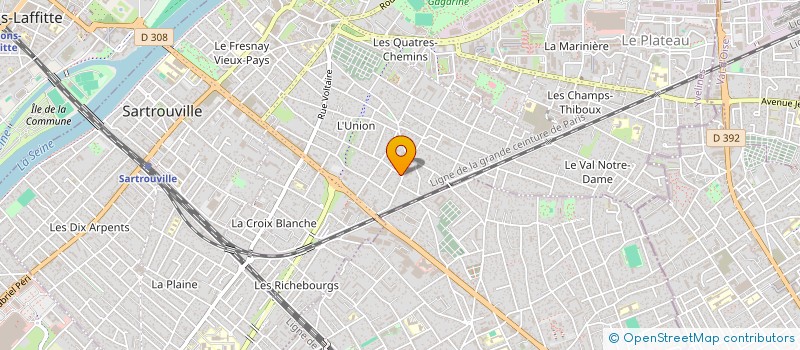 localisation de l'entreprise MONSIEUR GONCALO DA SILVA ARAUJO  SARTROUVILLE