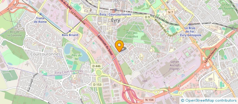 localisation de l'entreprise MONSIEUR GONIN BIENVENU TIE BI  EVRY-COURCOURONNES