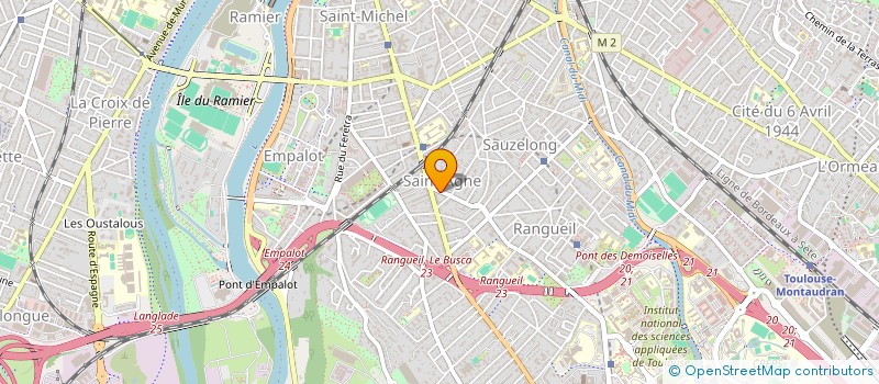 localisation de l'entreprise MONSIEUR GONTRAN GALINIER  TOULOUSE
