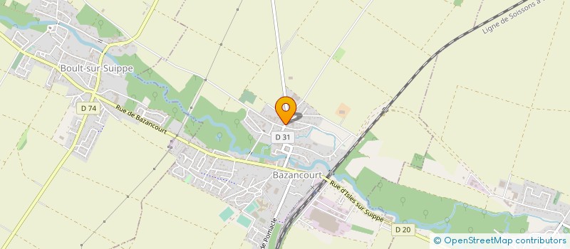 localisation de l'entreprise MONSIEUR GONTRAN LAURENT  BAZANCOURT