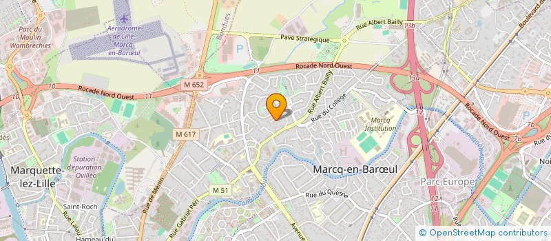 localisation de l'entreprise MONSIEUR GONZAGUE BERTOUX à MARCQ-EN-BARŒUL