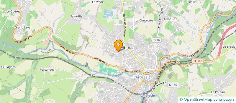 localisation de l'entreprise MONSIEUR GONZAGUE CASILE  L'ARBRESLE