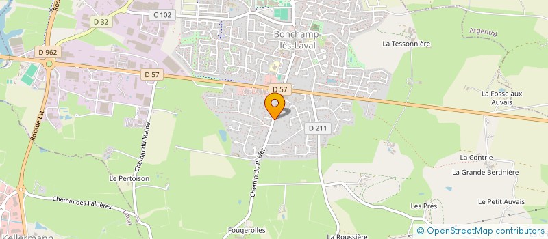 localisation de l'entreprise MONSIEUR GONZAGUE DELANNOY  BONCHAMP-LES-LAVAL