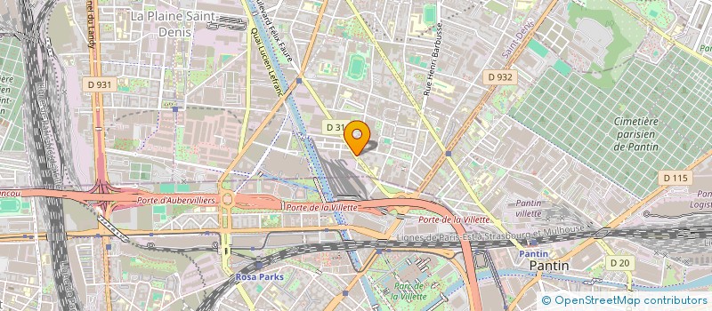 localisation de l'entreprise MONSIEUR GONZAGUE DUCHAUSSOY  AUBERVILLIERS