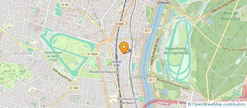 localisation de l'entreprise MONSIEUR GONZAGUE DUJARDIN  SAINT-CLOUD