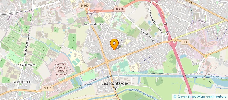 localisation de l'entreprise MONSIEUR GONZAGUE FOUCAULT  LES PONTS-DE-CE