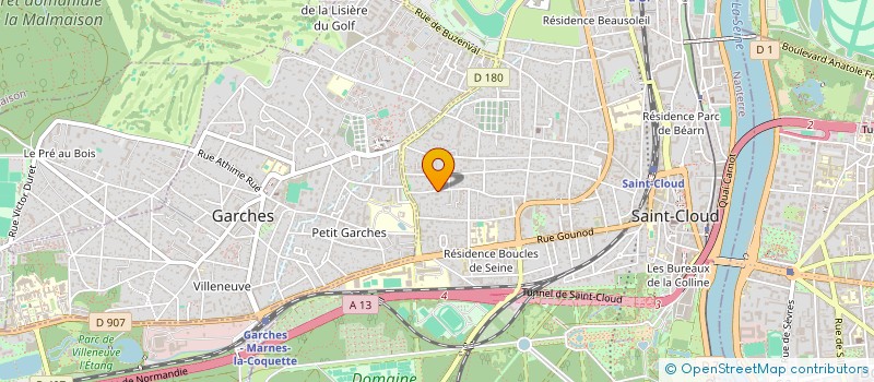 localisation de l'entreprise MONSIEUR GONZAGUE FRANQUINET à SAINT-CLOUD
