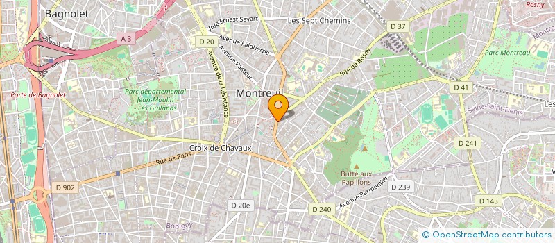 localisation de l'entreprise MONSIEUR GONZAGUE JOURDAIN à MONTREUIL