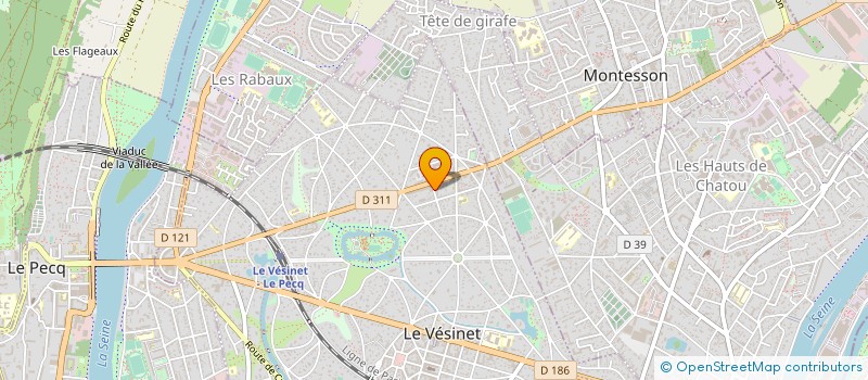 localisation de l'entreprise MONSIEUR GONZAGUE MARTIN  LE VESINET