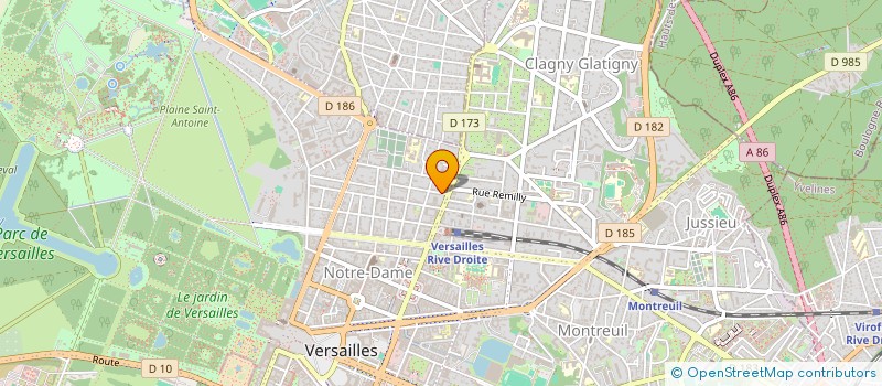 localisation de l'entreprise MONSIEUR GONZAGUE MEZIN à VERSAILLES