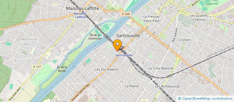 localisation de l'entreprise MONSIEUR GONZAGUE MORLET  SARTROUVILLE