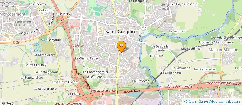 localisation de l'entreprise MONSIEUR GONZAGUE RIFFIOD  SAINT-GREGOIRE
