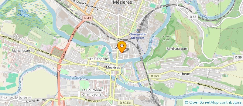 localisation de l'entreprise MONSIEUR GONZAGUE VASSEUR  CHARLEVILLE-MEZIERES