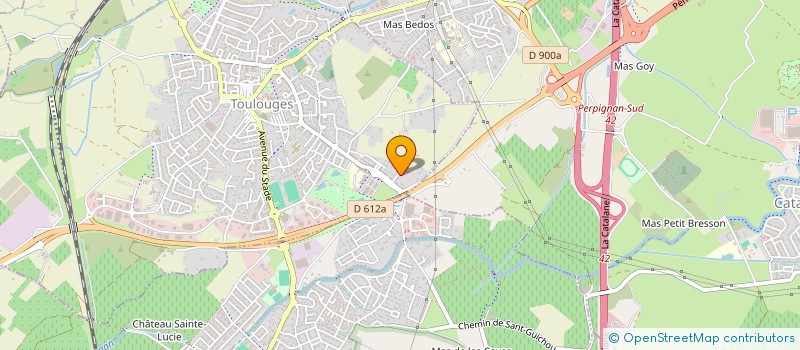 localisation de l'entreprise MONSIEUR GONZALO MARTINEZ  TOULOUGES