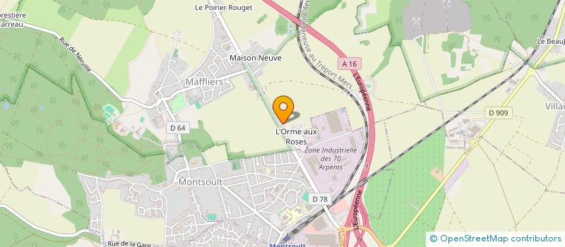 localisation de l'entreprise MONSIEUR GORAN MILOJEVIC  MAFFLIERS