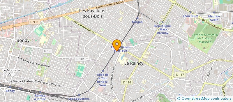 localisation de l'entreprise MONSIEUR GORAN SULEJIC  LE RAINCY